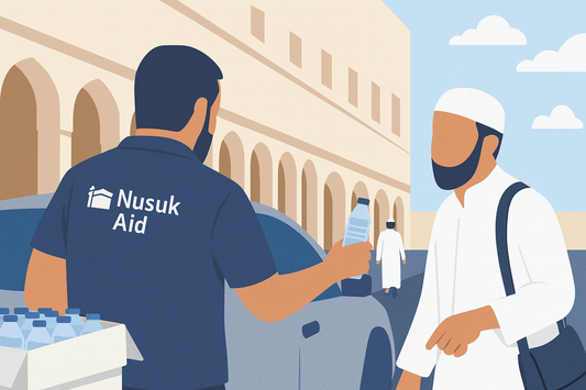 🕋 Water Distribution in Makkah – 10 Boxes (400 Bottles) 💧