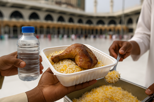 20 Hot Meals in Makkah – Chicken, Rice & Water –  Meal Distribution Service